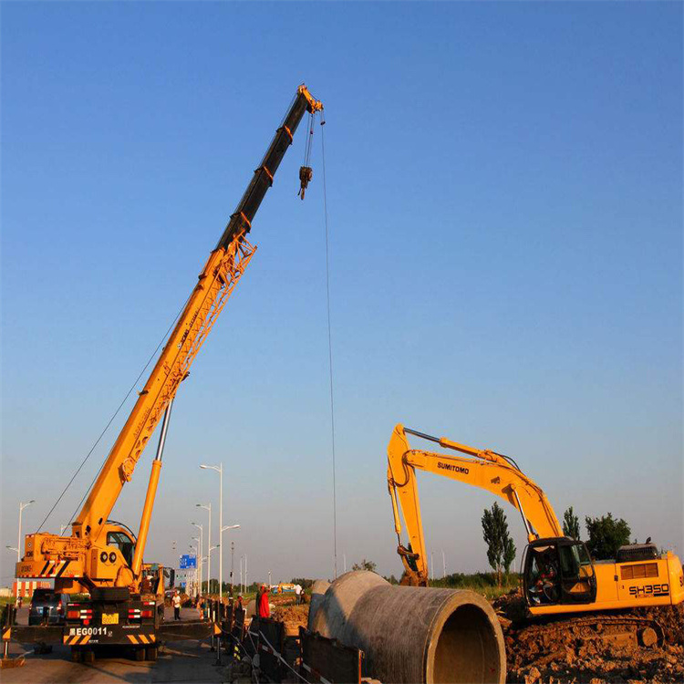 岱岳25吨吊车吊8吨,最远吊多少米